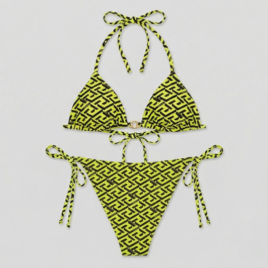 Bikini with Barocco x FF Print Multicolor