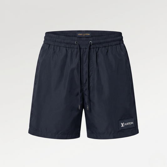 Badehose Bar Logo Minimalist Schwarz