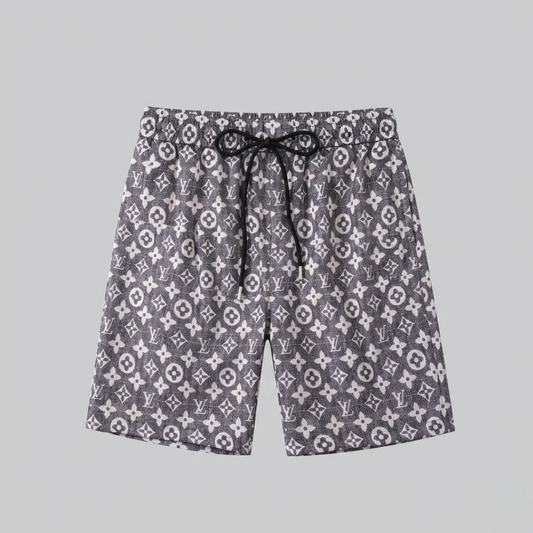 Badehose Micro-Monogram Anthrazit