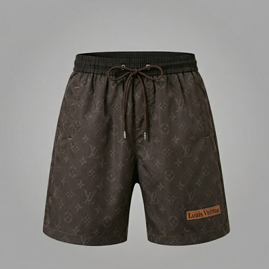 Badehose Heritage Shadow Monogram Dunkelbraun