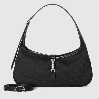 Jackie Slim shoulder bag in black leather