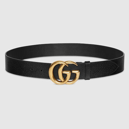 Breiter GG-Marmont-Gürtel in Schwarz Herren