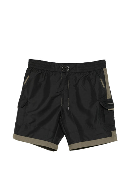 Badehose mit Reißverschluss und Detail