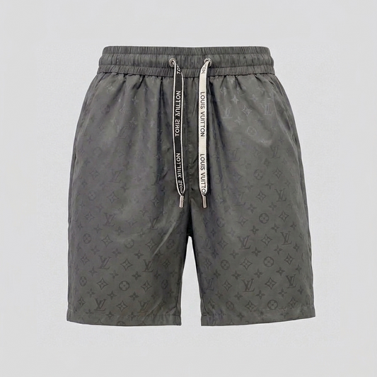 Badehose Tonal Jacquard Monogram Anthrazit