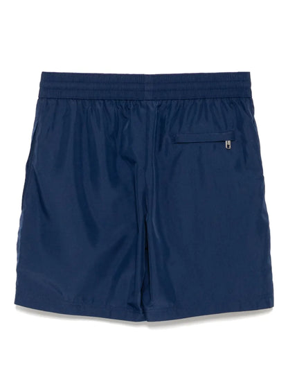 Badehose mit Signature-Plakette Nachtblau