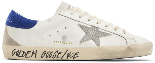 Super-Star White Snakeskin Blue