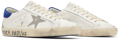 Super-Star White Snakeskin Blue