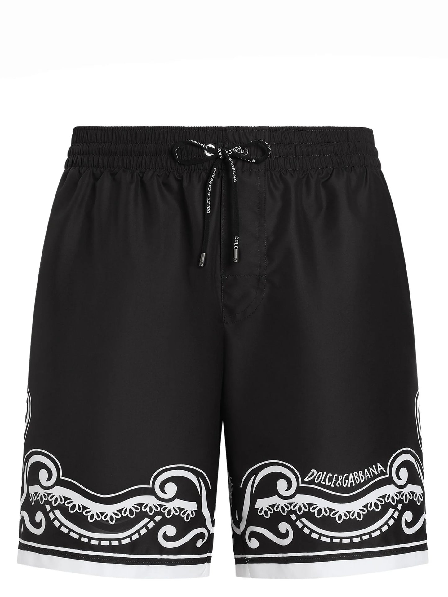 Badehose bis zur Mitte des Oberschenkels mit Bandana-Print