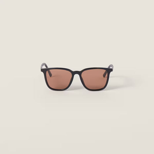 Miu Regard Sunglasses Chocolate Brown Lenses
