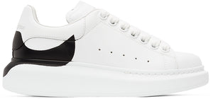 White Dropped Heel Counter Oversized Sneakers