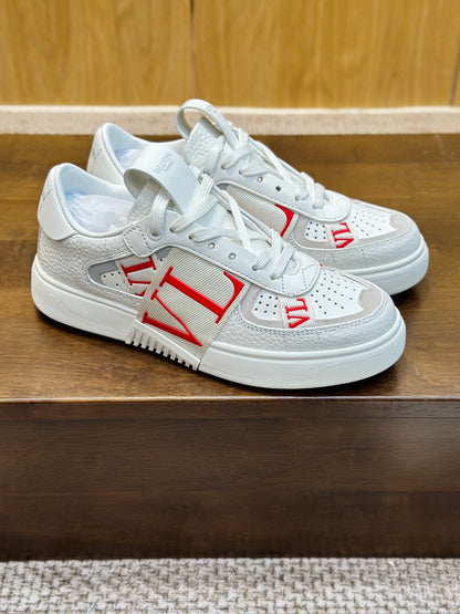 VL7N Sneakers aus Leder Weiß/Rot