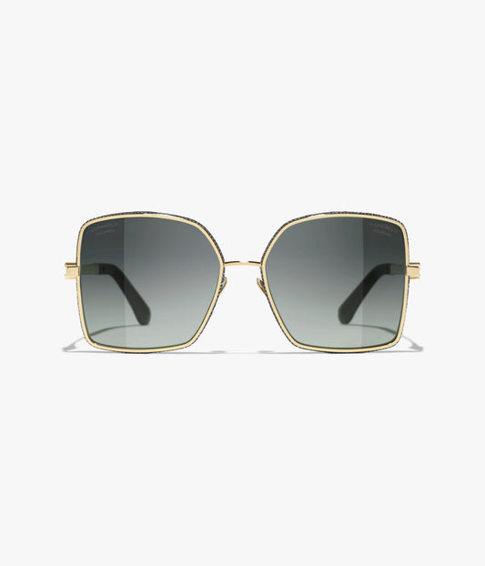 Square sunglasses, gold