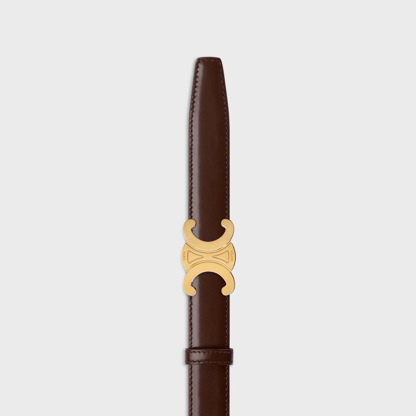 Triomphe Schnalle & Wendegürtel 25 mm Navy mit goldener Schnalle für Herren
