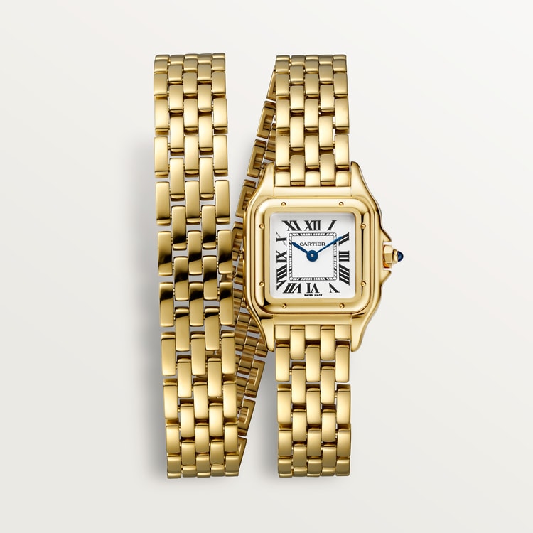 Panthère Uhr kleines Modell aus Gold