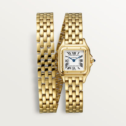 Panthère Uhr kleines Modell aus Gold