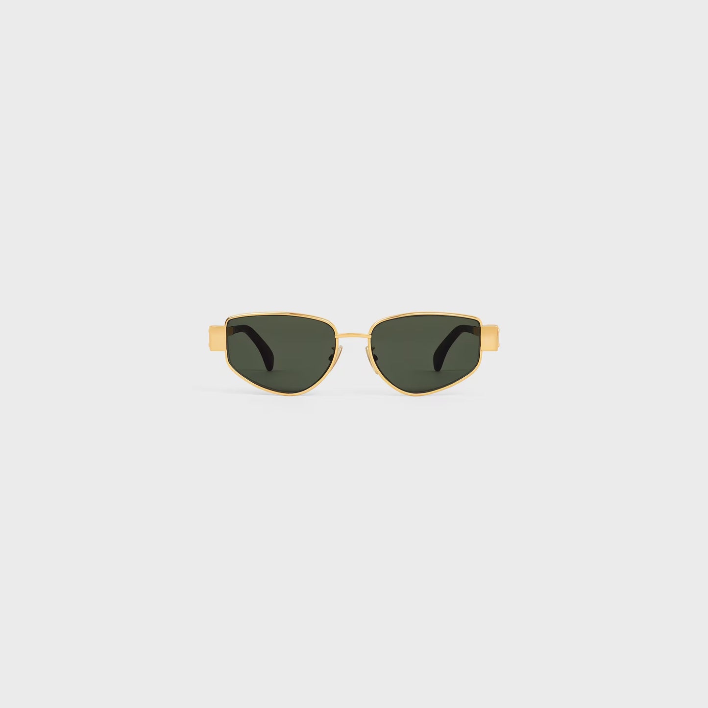 Triomphe Metal 04 Sonnenbrille aus Metall in Gold / Grün für Damen