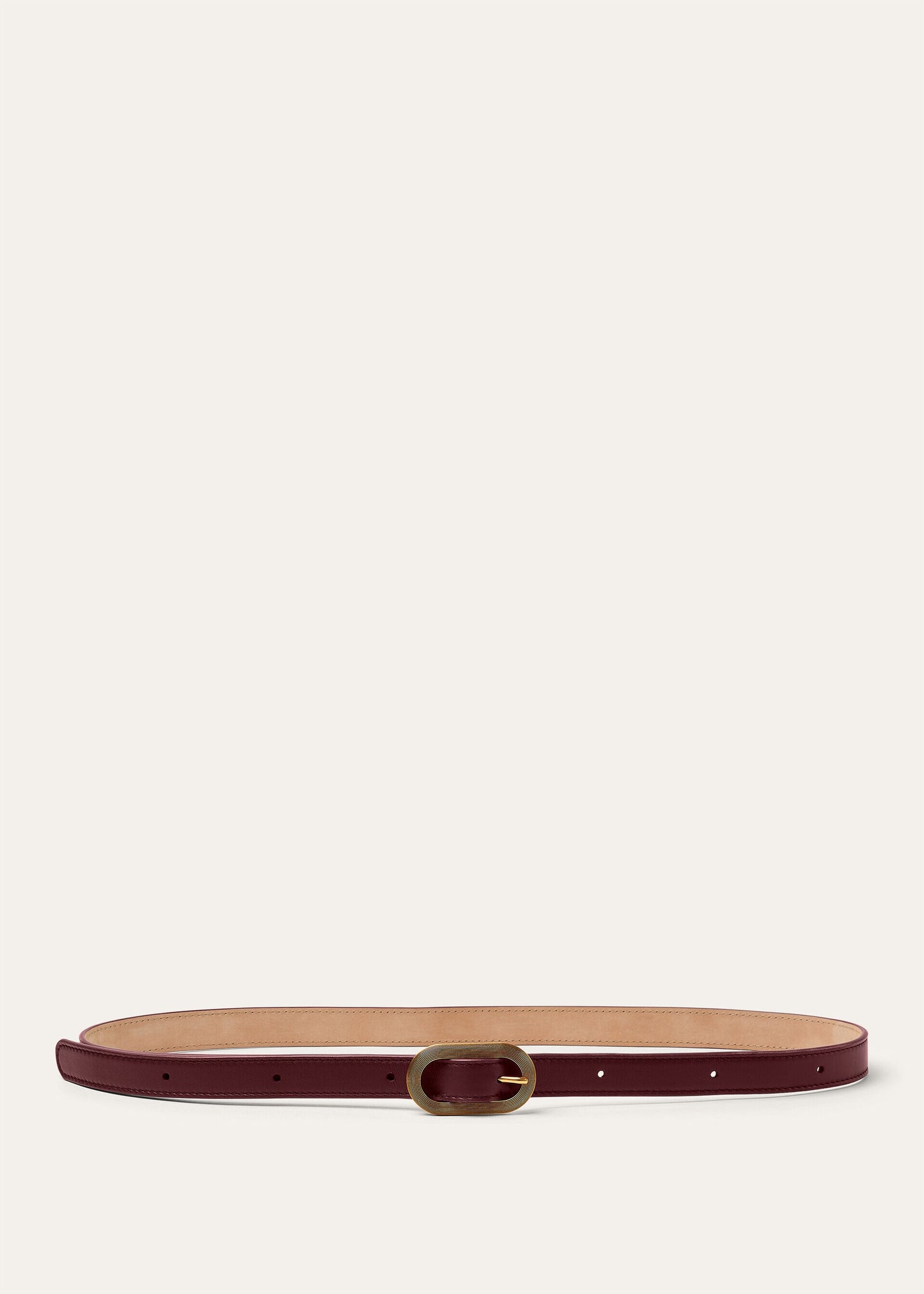 Gürtel Guilloché Oxblood/Gold Finishing Damen