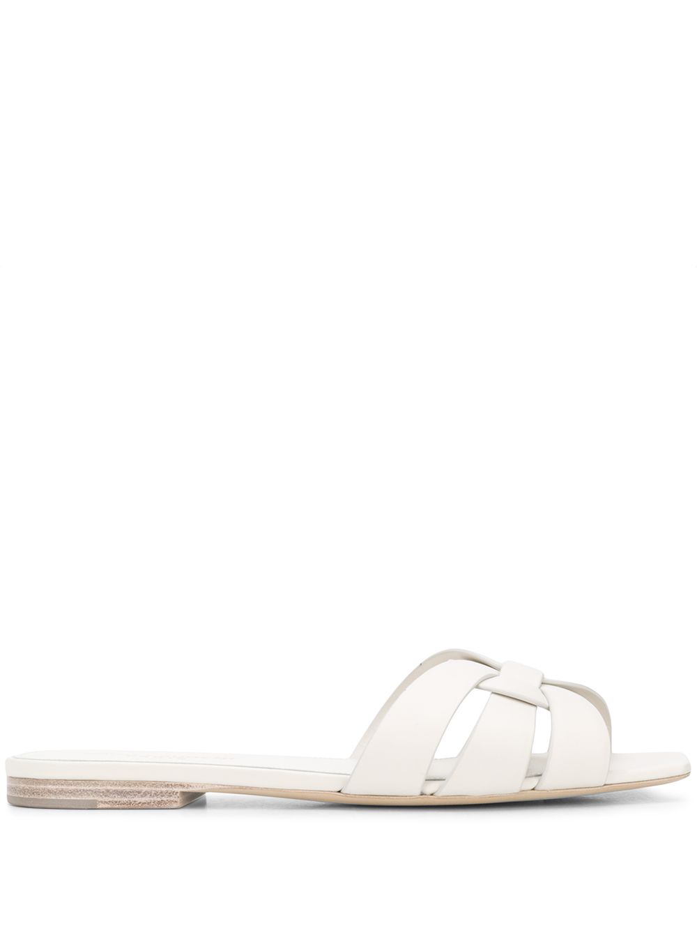Tribute Sandalen aus weißem Kalbsleder