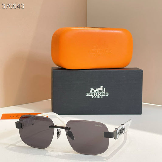 Randlose Sonnenbrille Gold/Schwarz 9703