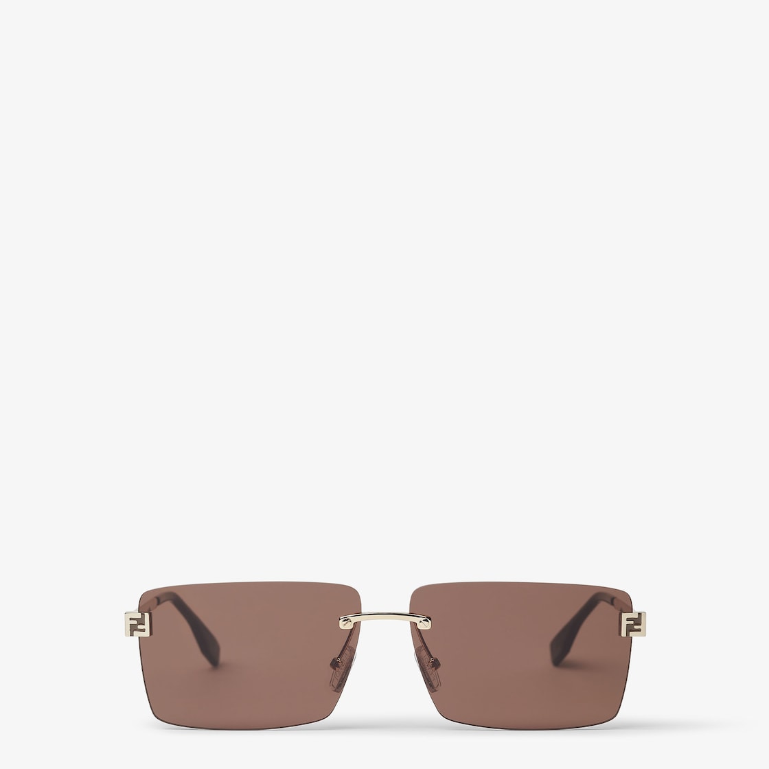 Sky sunglasses in gold-colored metal for men