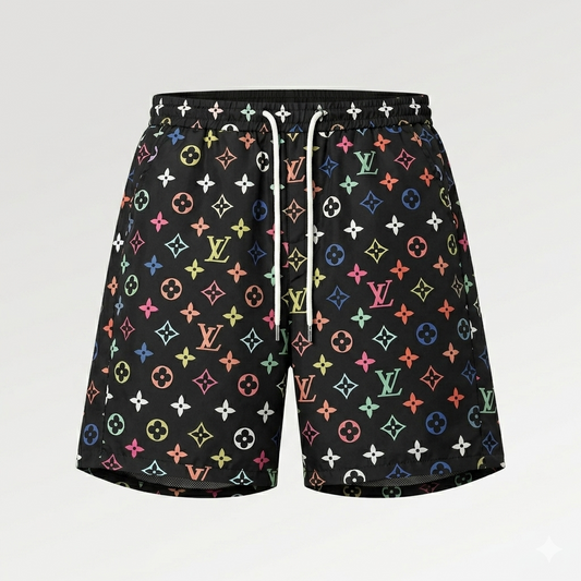 Badehose Micro-Monogram Mehrfarbig Schwarz