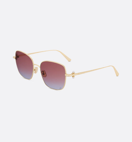 Tribales S1U square sunglasses with brown to indigo gradient for women
