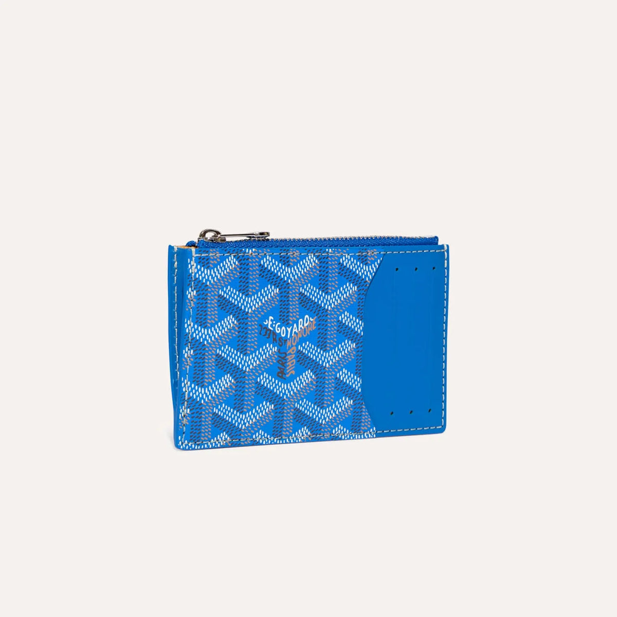 Bourbon zipped card holder Sky Blue