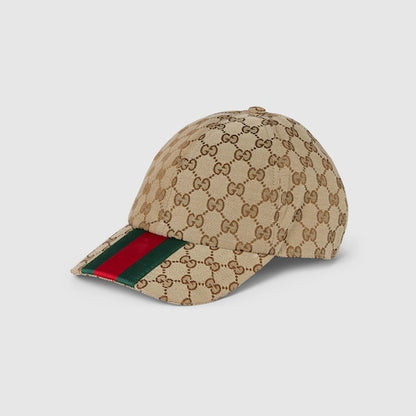 Baseballkappe aus GG-Gewebe in Beige und Ebenholz