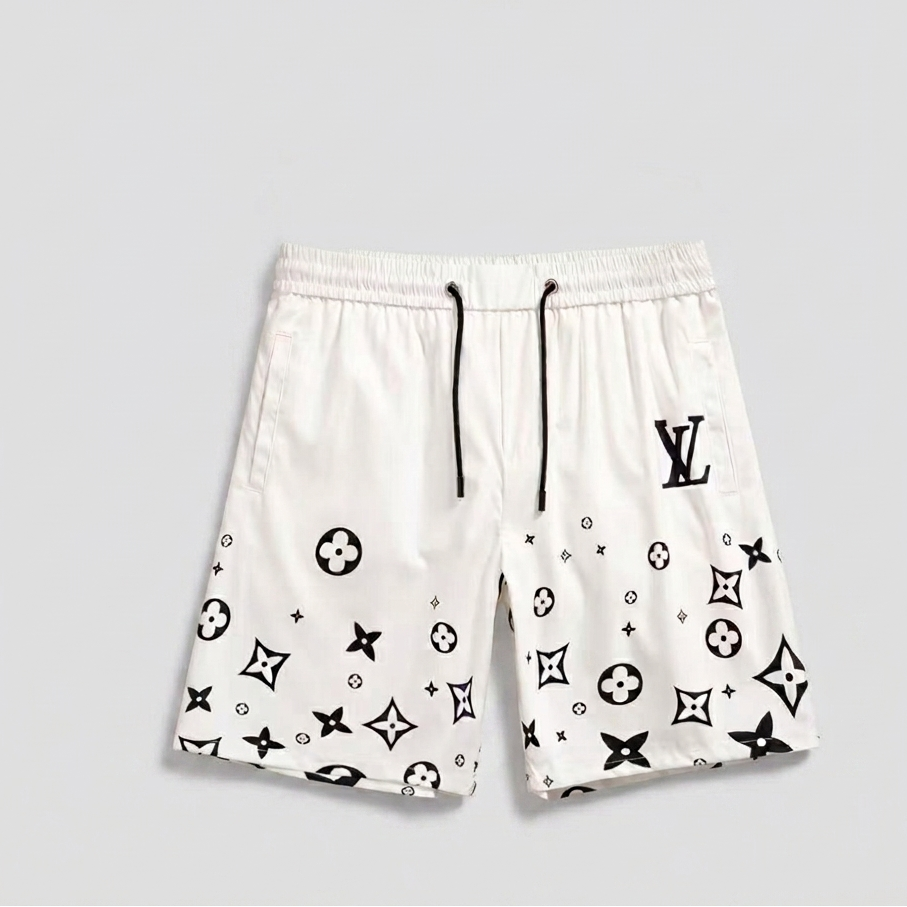 Badehose Monogram Floating Weiß/Schwarz