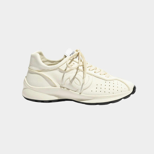 White leather sneakers