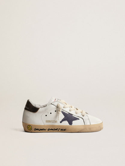 Super-Star Young in nappa leather with printed star and black heel