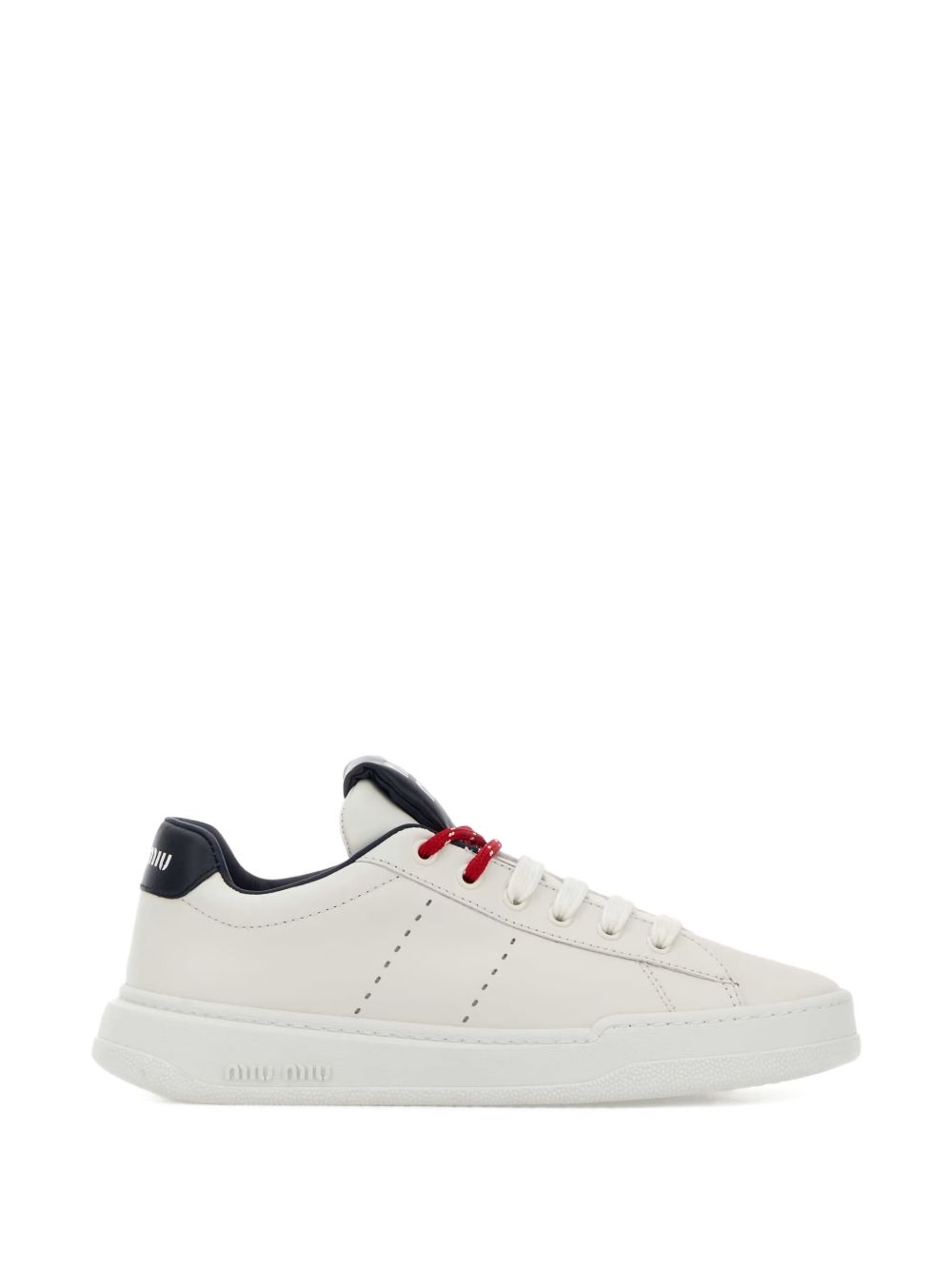 Sneakers aus Leder in Schwarz/Weiß