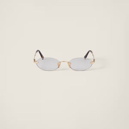 Sonnenbrille mit ovale Gläser Transparente Blaulicht