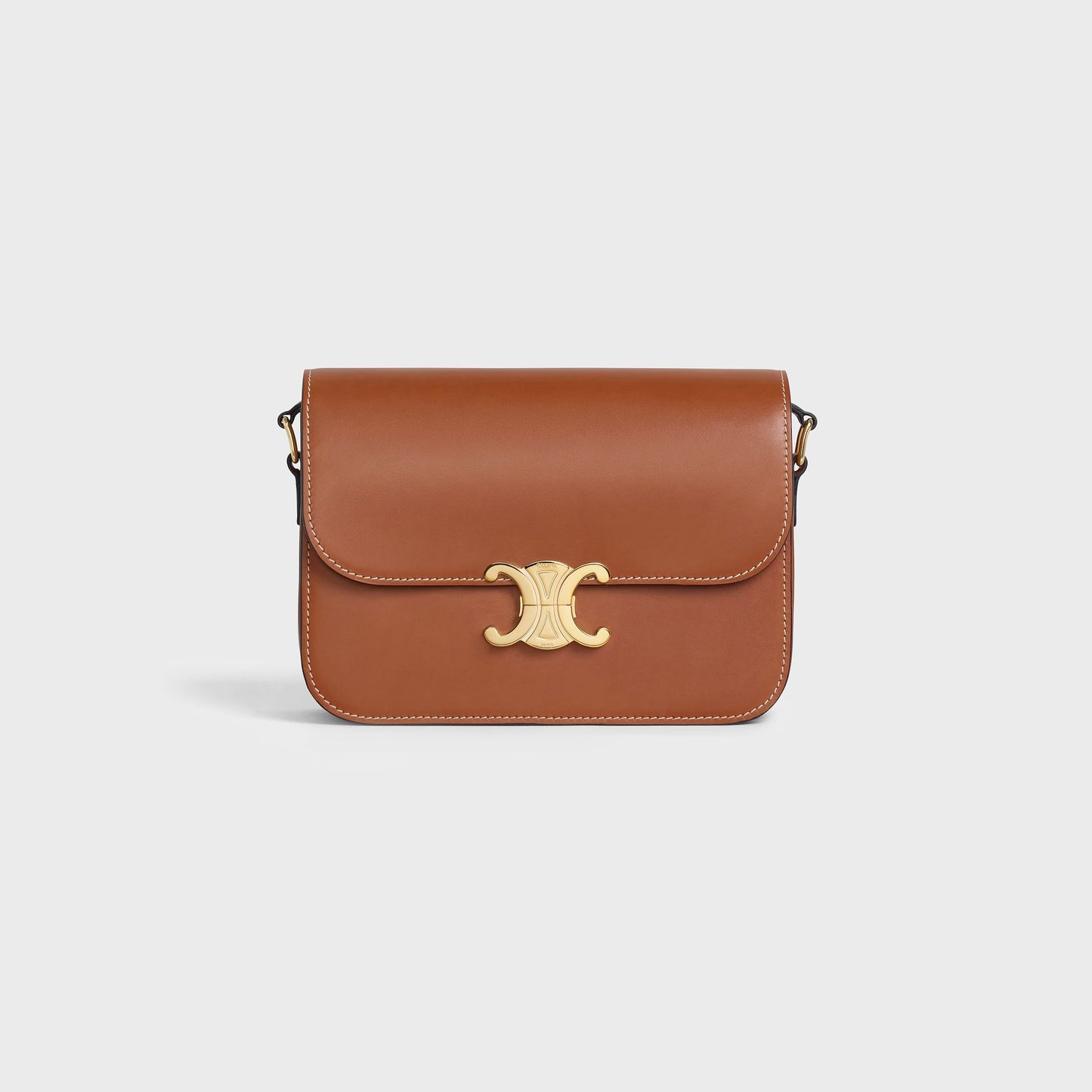 Triomphe Classique Tasche aus naturbelassenem Kalbsleder in Tan