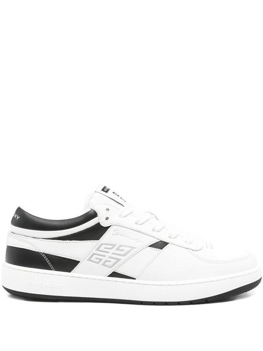 G-Move leather sneakers in white/black