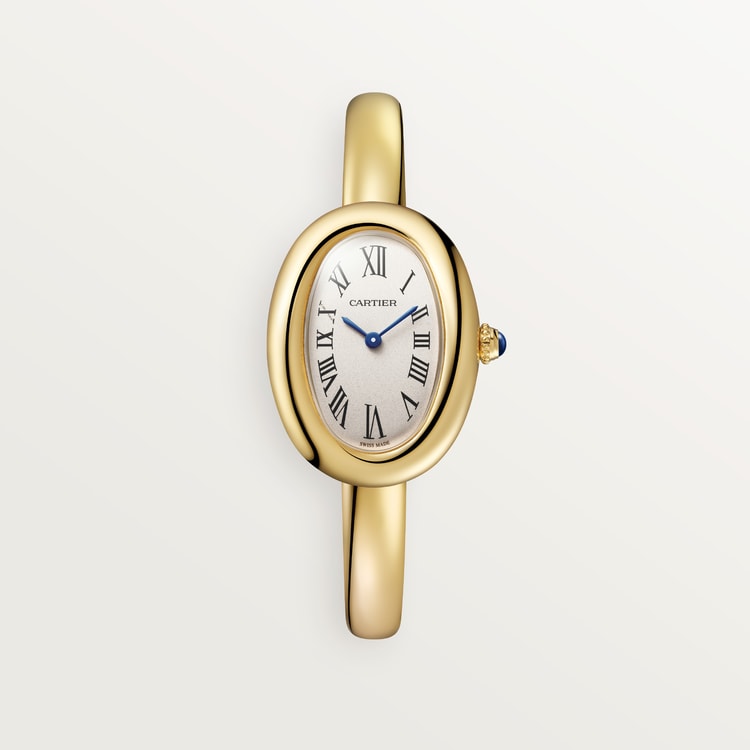 Baignoire Uhr kleines Modell aus Gold