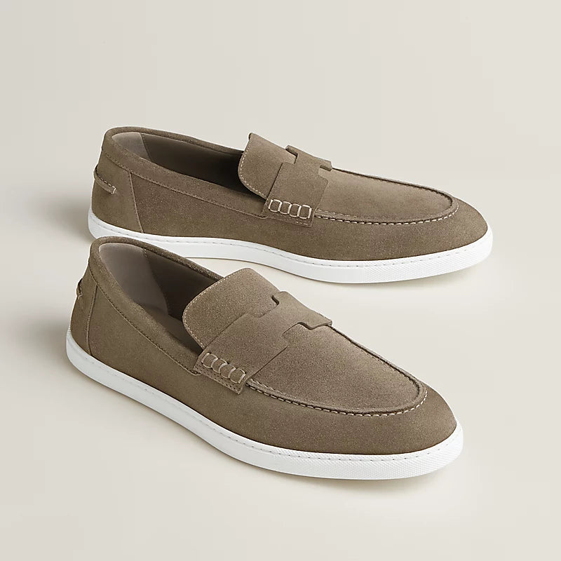 Job Loafer Taupe Wildleder