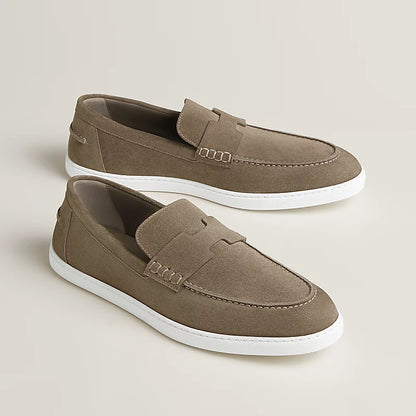 Job Loafer Taupe Wildleder