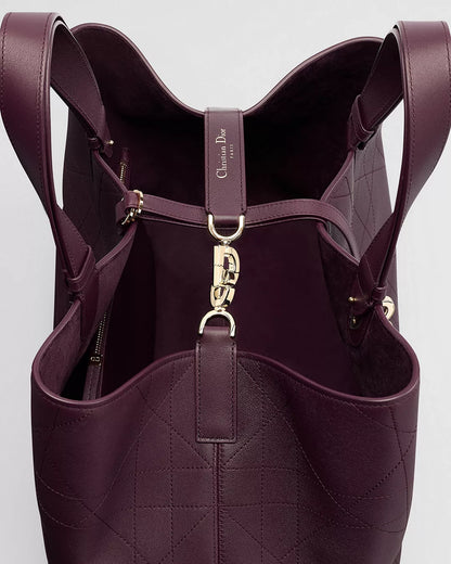 Große Dior Toujours Tasche Bordeaux