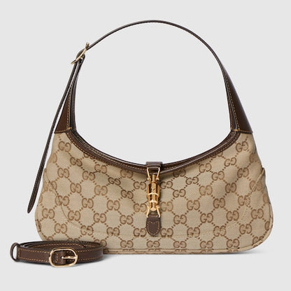 Jackie Slim Schultertasche mittelgroß Sand und Braun