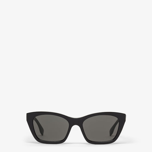 Forever Cat-Eye Sunglasses in Black Acetate for Women