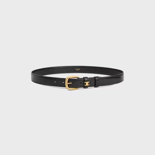 Vivienne Gürtel 25 mm aus schwarzem Taurillonleder für Damen