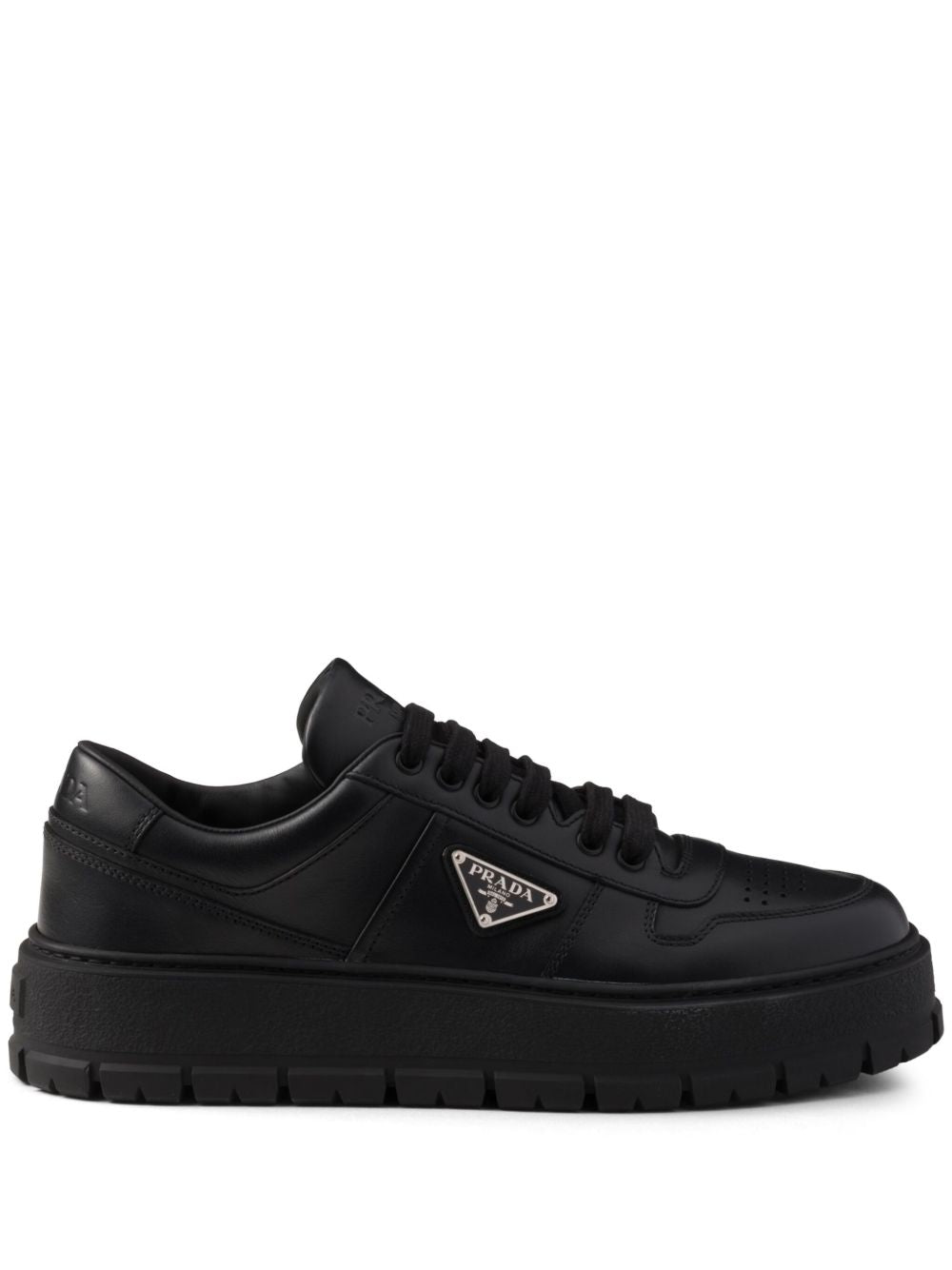Black leather shoes