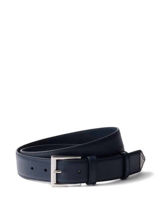 Saffiano leather belt