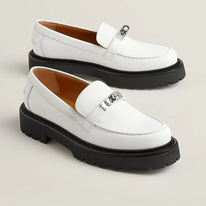 Icone Loafer Weißes Leder