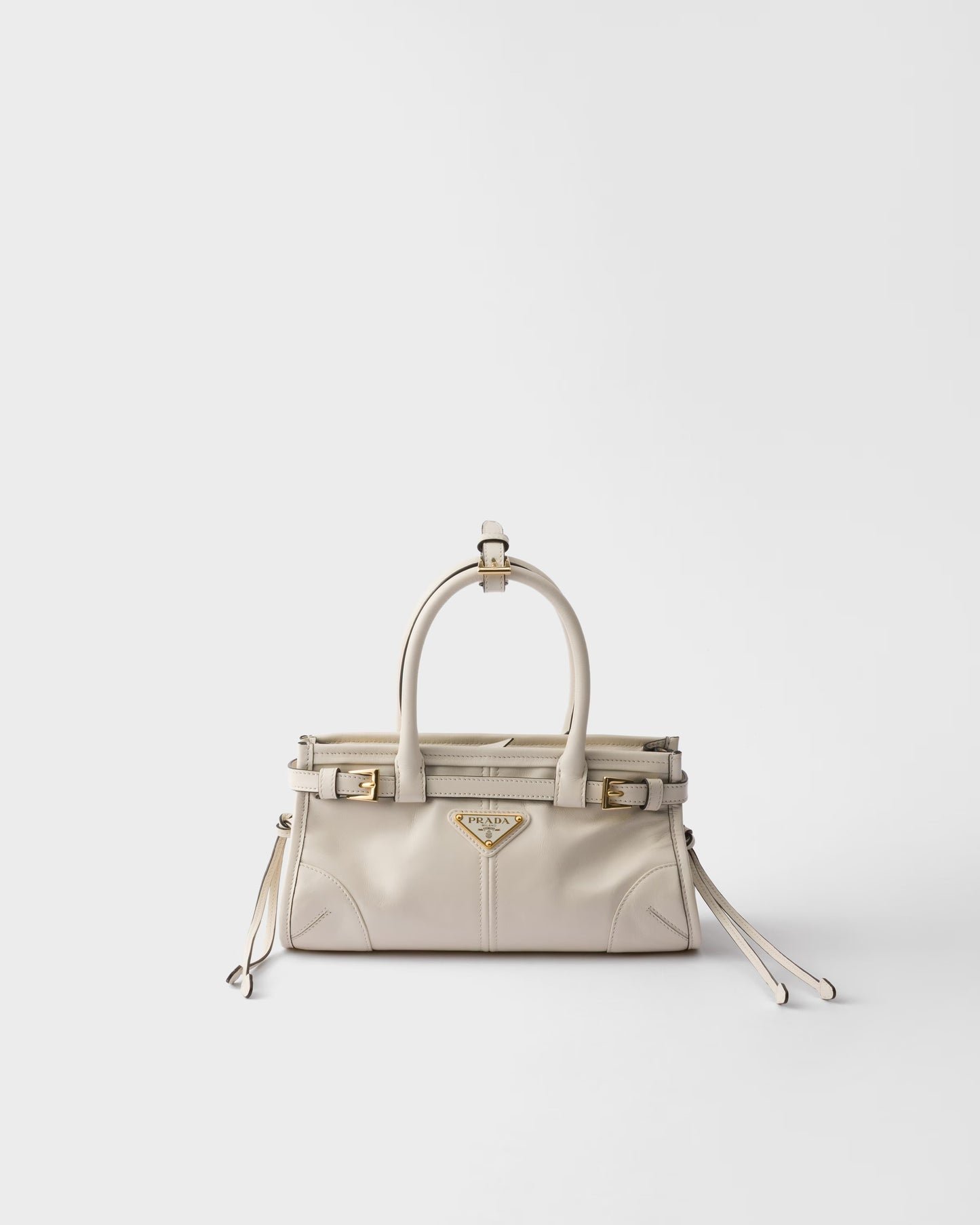 Bonnie Mittelgroße Handtasche aus Leder Weiß