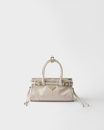 Bonnie Mittelgroße Handtasche aus Leder Weiß
