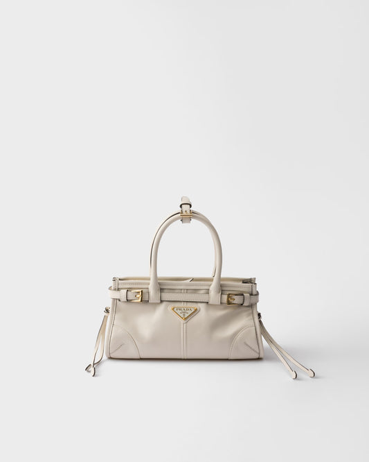 Bonnie Medium Leather Handbag White