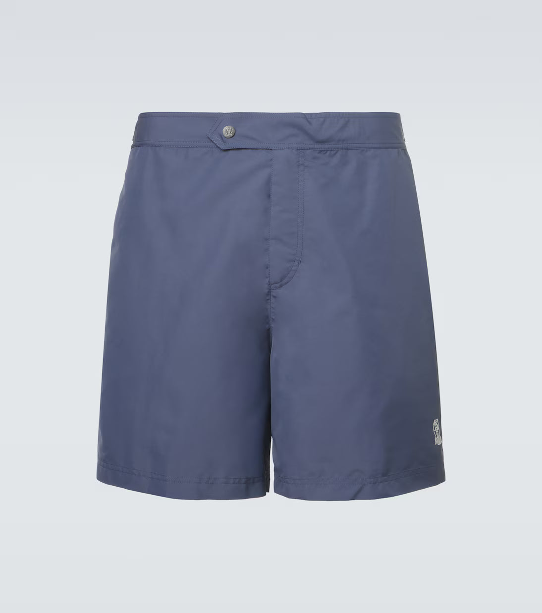 Badehose mit Denim-Logo Blau