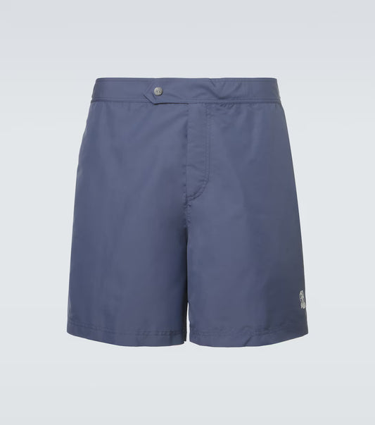 Badehose mit Denim-Logo Blau